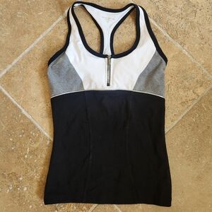 bebe Sport Athletic Tank Top with Built in Bra, Size XS